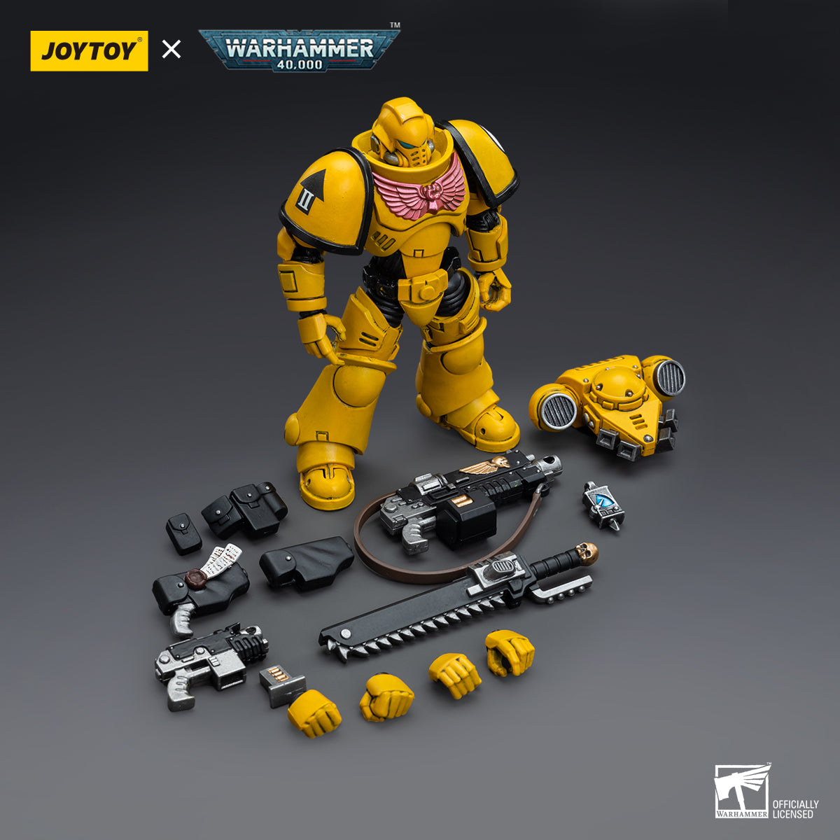 JOYTOY Action Figure 1/18 Imperial Fists Intercessors Model Birthday Gifts 