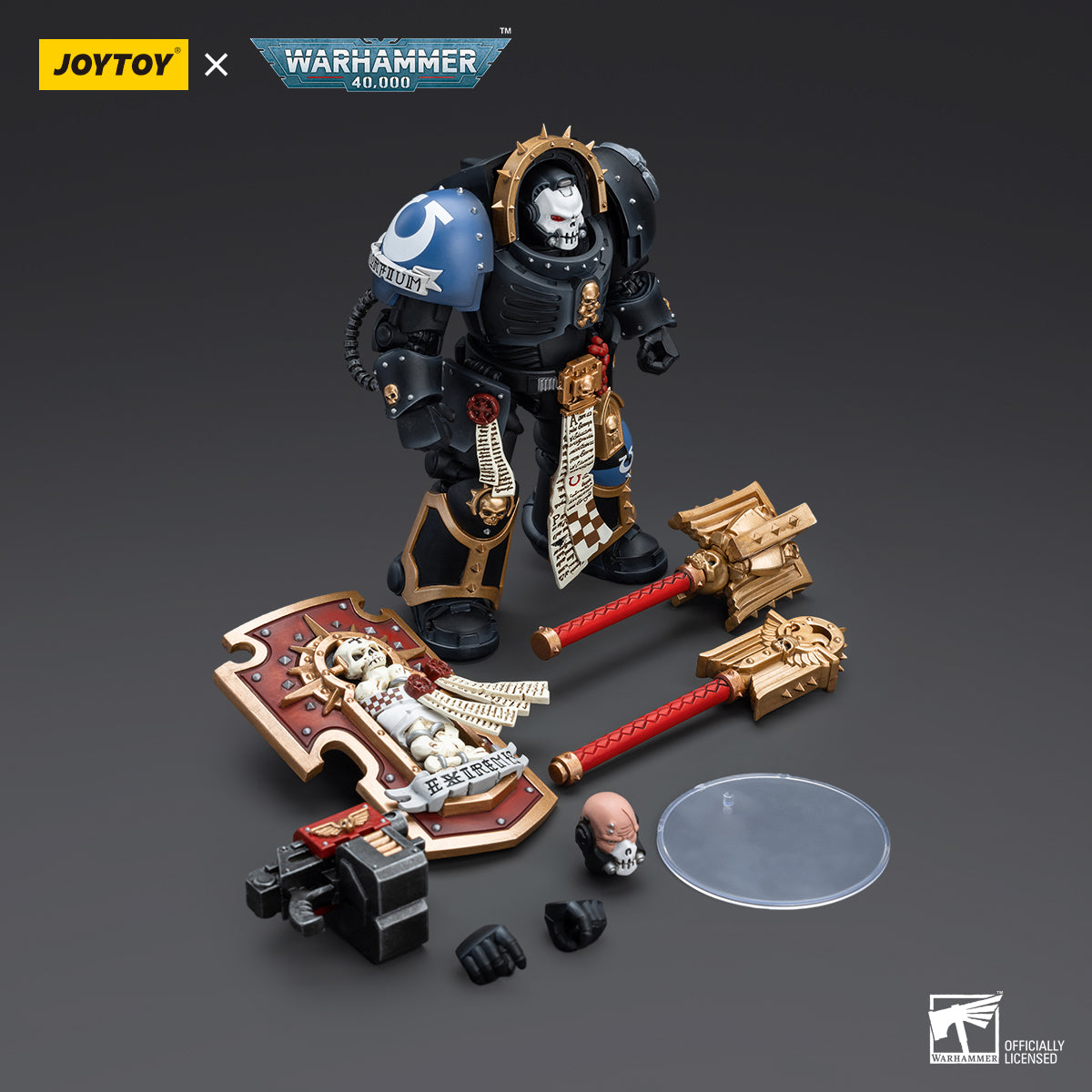[IN STOCK]JOYTOY Warhammer 40K Action Figure 1/18 Ultramarines Chaplain in Terminator Armour