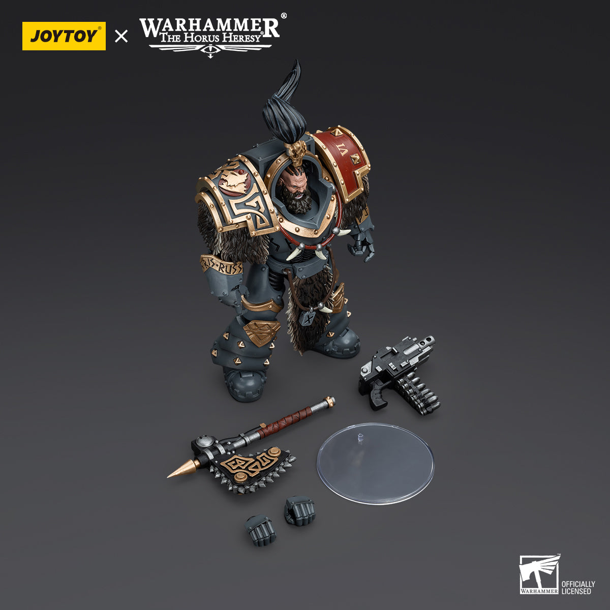 JOYTOY Action Figure 1/18 Space Wolves Varagyr Wolf Guard Squad Varagyr Thegn Model Birthday Gifts 
