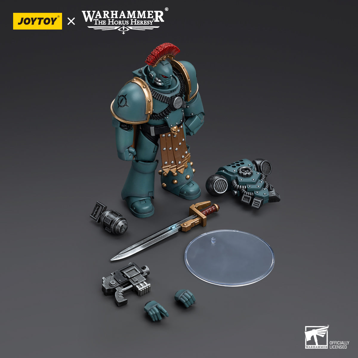 JOYTOY Action Figure 1/18 Sons of Horus MKIV Tactical Squad Sergeant with Power Fist Model Birthday Gifts 