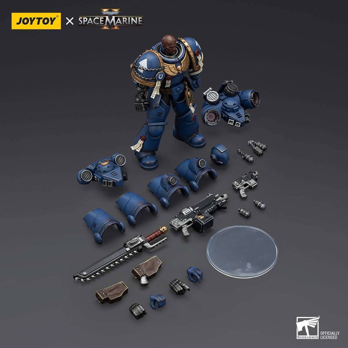 [IN STOCK]JOYTOY Warhammer 40K Action Figure 1/18 Ultramarines Brother Chairon-Collectors Edition