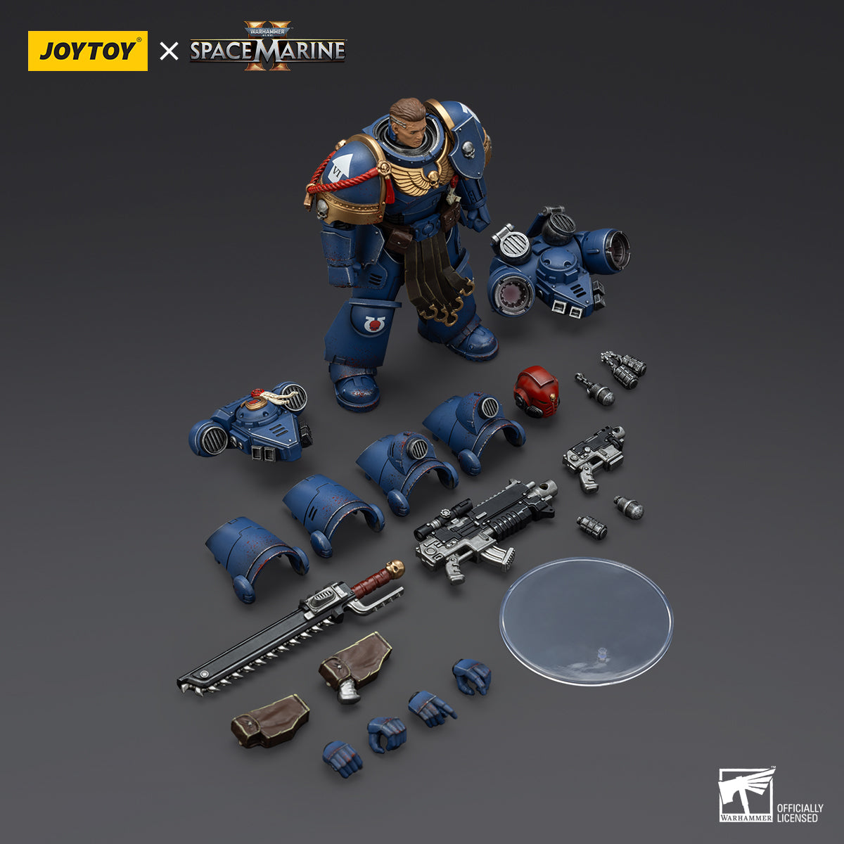 [IN STOCK]JOYTOY Warhammer 40K Action Figure 1/18 Ultramarines Sergeant Gadriel-Collectors Edition