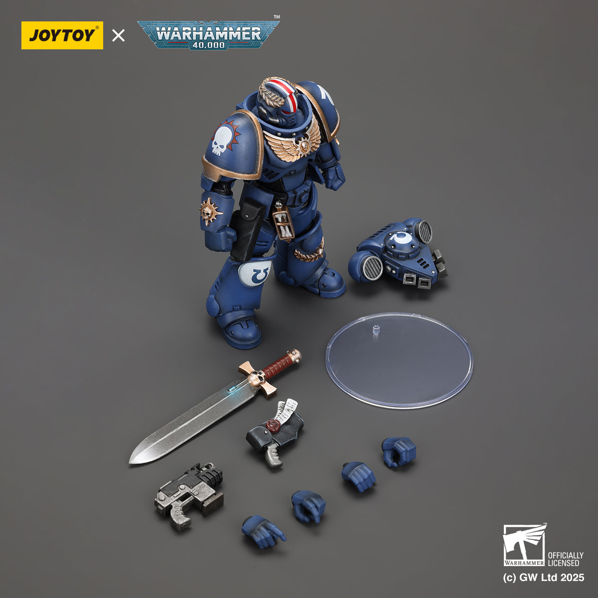 [IN STOCK]JOYTOY Warhammer 40K Action Figure 1/18 Ultramarines Primaris Lieutenant Argaranthe JT4065