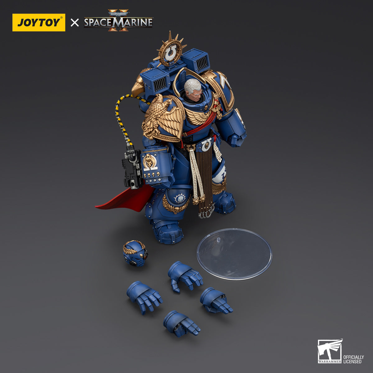[IN STOCK]JOYTOY Warhammer 40K Action Figure 1/18 Ultramarines Marneus Calgar, Chapter Master with MKX Gravis Armour and Gauntlets of Ultramar