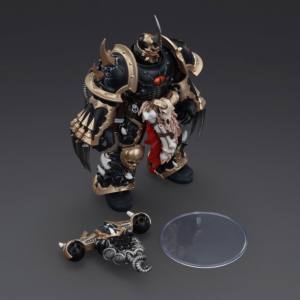 JOYTOY-Warhammer The Horus Heresy 1:18 Action Figure Chaos Space Marines Black Legion Chosen with Lightning Claws-Collection Model Birthday Gifts