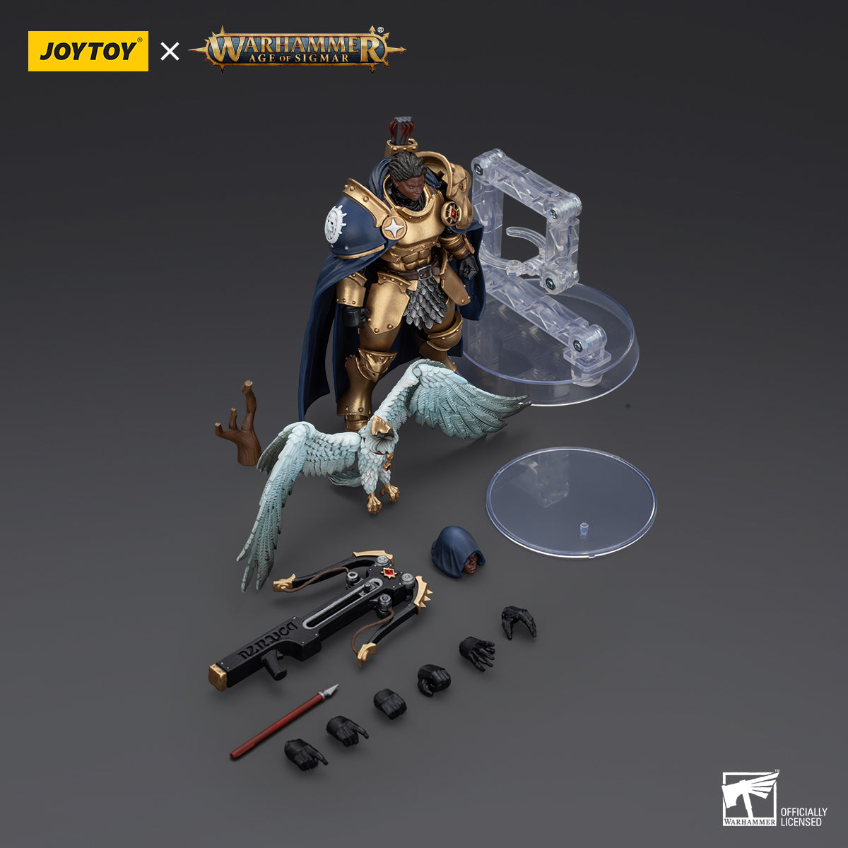 JOYTOY Action Figure 1/18 Warhammer AGE OF SIGMAR -Stormcast Eternals The Blacktalons Shakana Goldenblade Model Birthday Gifts 