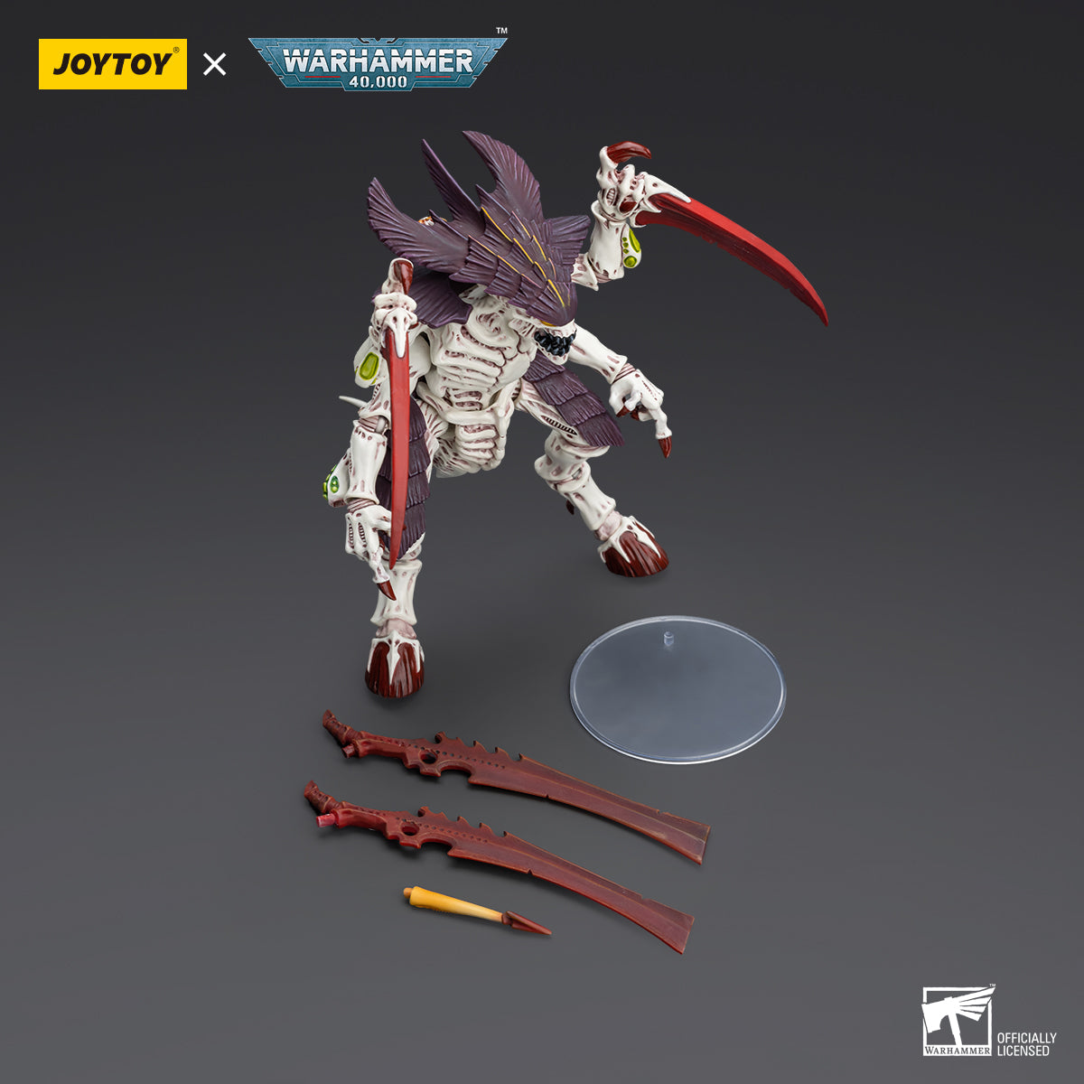 OYTOY Action Figure 1/18 Tyranids Hive Fleet Leviathan Tyranid Warrior with Boneswords Model Birthday Gifts