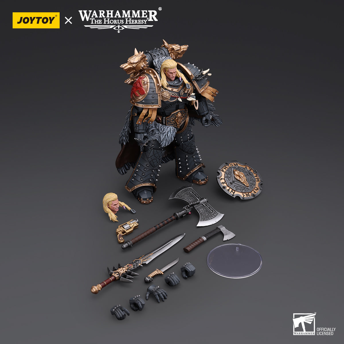 [IN STOCK]JOYTOY Warhammer 40K Action Figure 1/18 Space Wolves Leman Russ Primarch of the VIth Legion