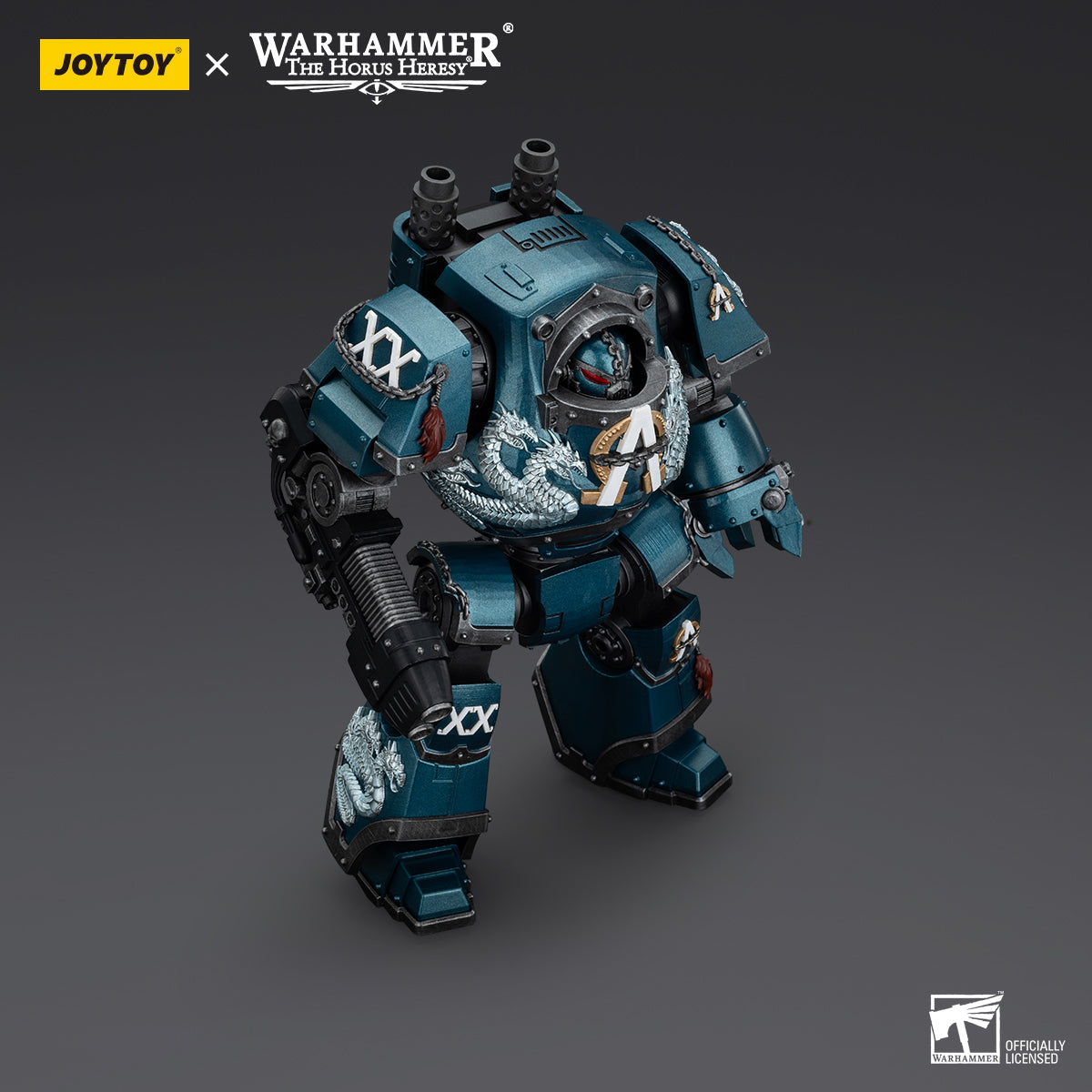 [IN STOCK]JOYTOY Warhammer 40K Action Figure 1/18 Alpha Legion Alpharius, Primarch of the XXth Legion-Saboteur Consul-Contemptor Dreadnought with Gravis Plasma Cannon 3PCS