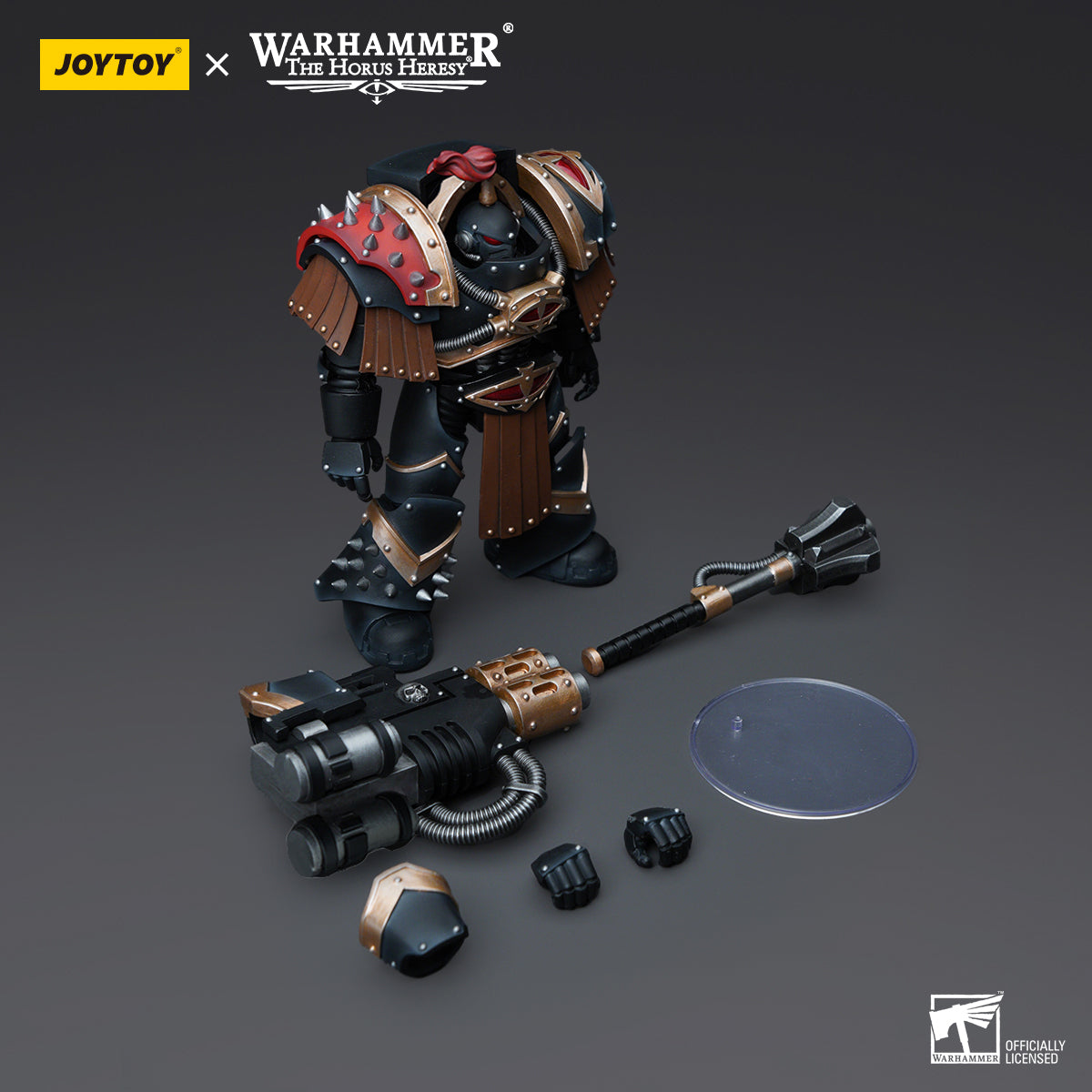 JOYTOY Action Figure 1/18 Sons of Horus Justaerin Terminator Squad Justaerin with Multi-melta and Power MauL Model Birthday Gifts 
