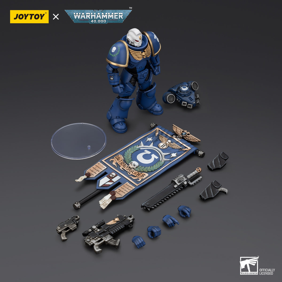 [IN STOCK]JOYTOY Warhammer 40K Action Figure 1/18 Ultramarines Heroes of the Chapter Primaris Ancient Posca