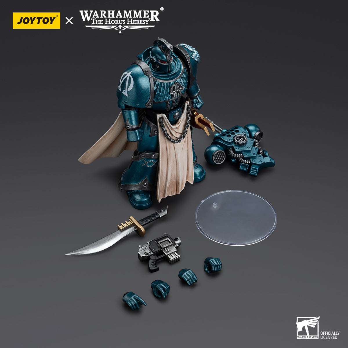 [IN STOCK]JOYTOY Warhammer 40K Action Figure 1/18 Alpha Legion Legion Praetor with Power Sword