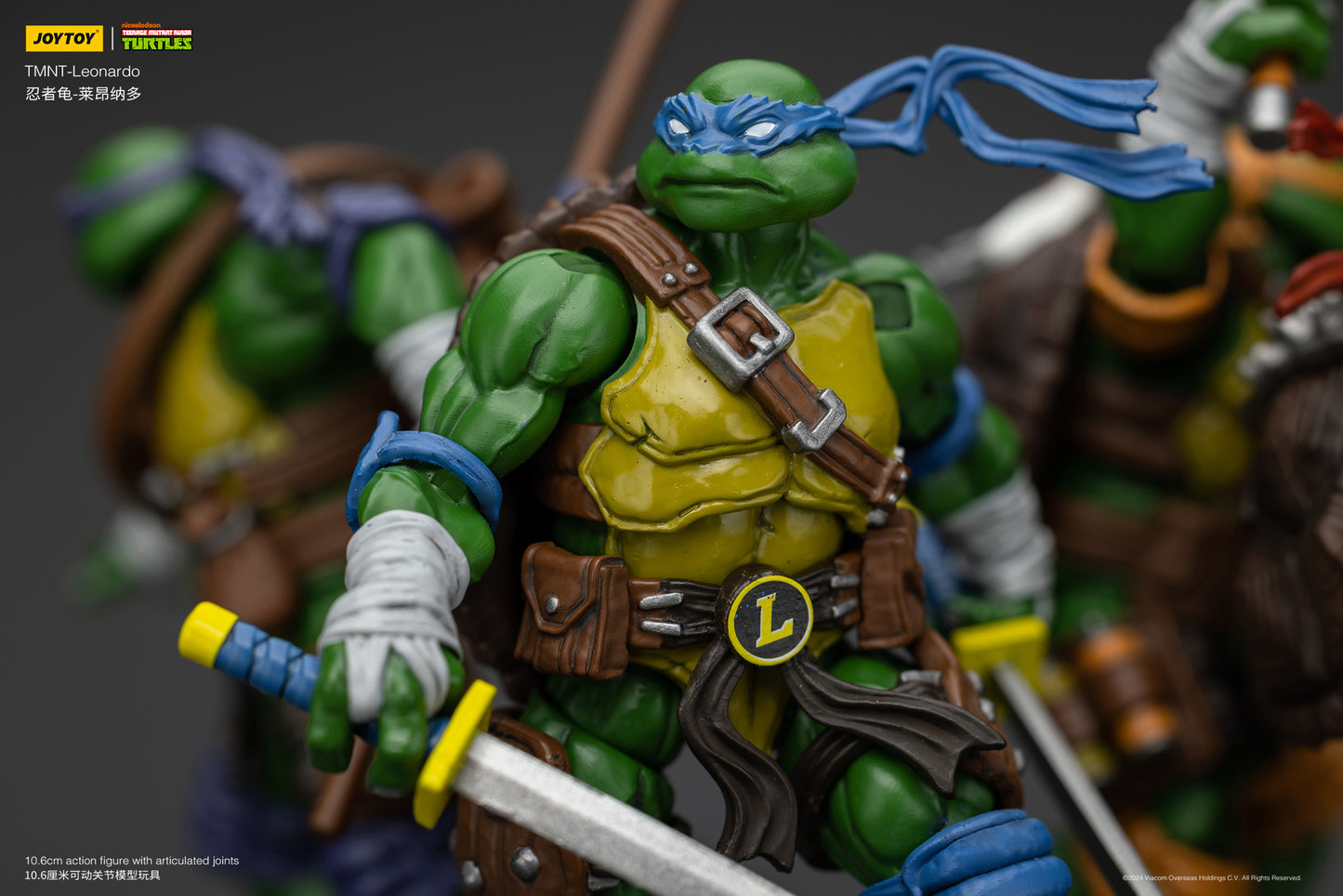 [IN STOCK] JOYTOY TMNT Action Figure 1/18 TMNT-Leonardo Anime Military Model Toys JT6892