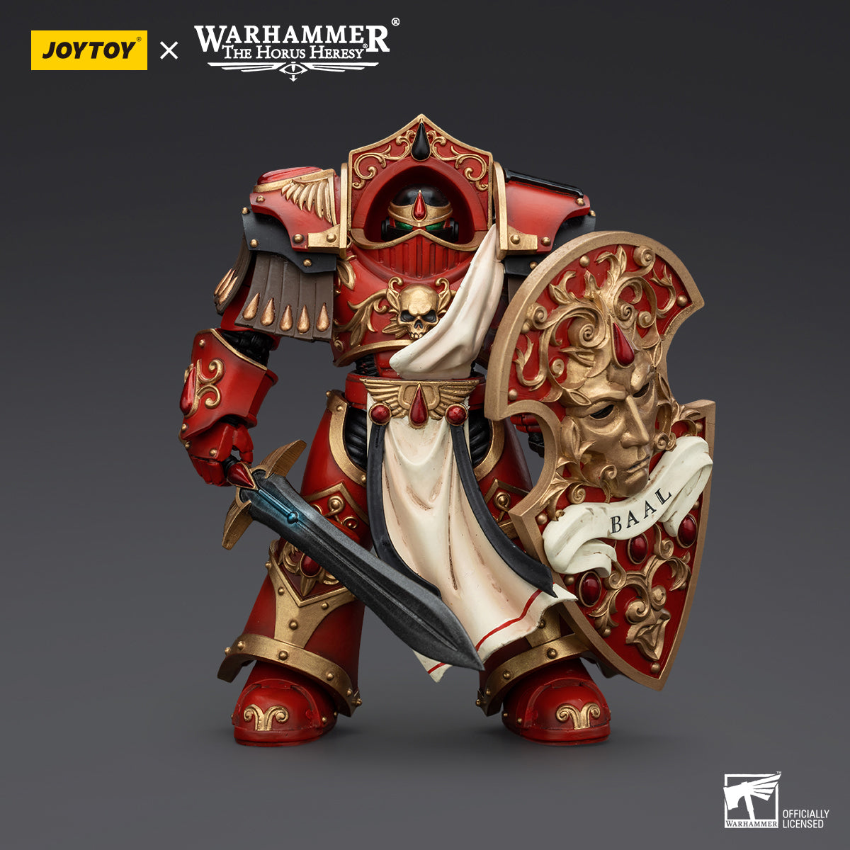 JOYTOY Action Figure 1/18 Blood Angels Crimson Paladins Squad Crimson Paladin 2 Model Birthday Gifts 