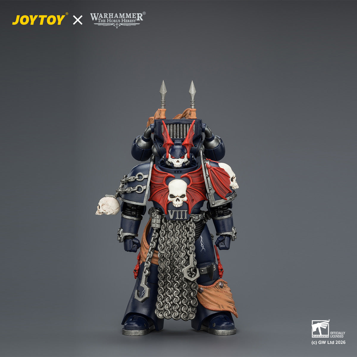 JOYTOY Warhammer  Night Lords Legion Praetor with Jump pack Collection Model Birthday Gifts