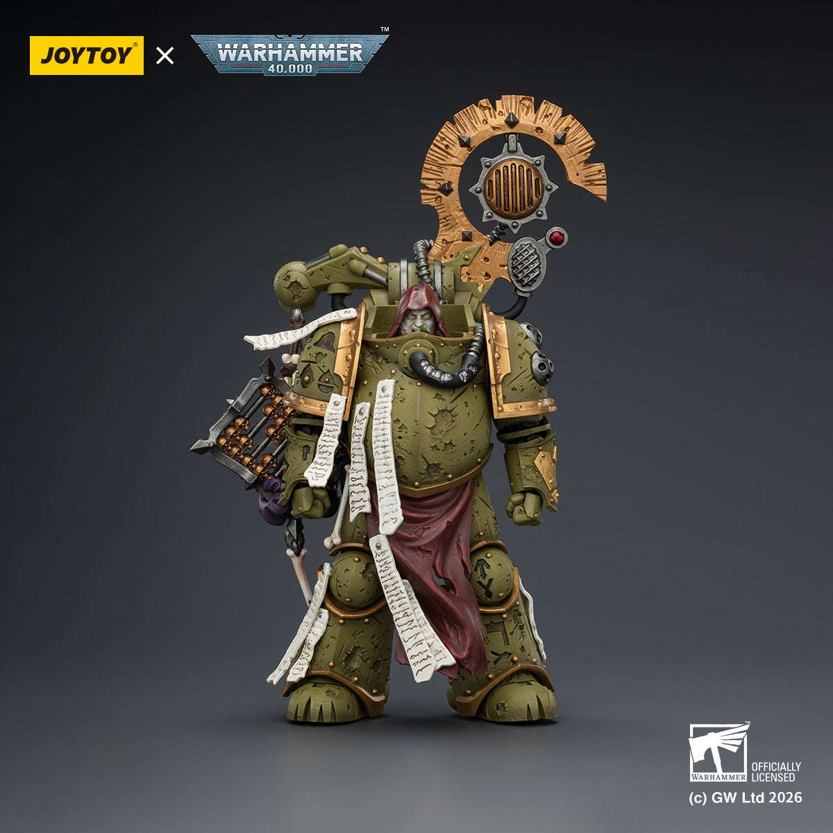 JOYTOY Warhammer 40k Death Guard Tallyman with Plasma Pistol Collection Model Birthday Gifts