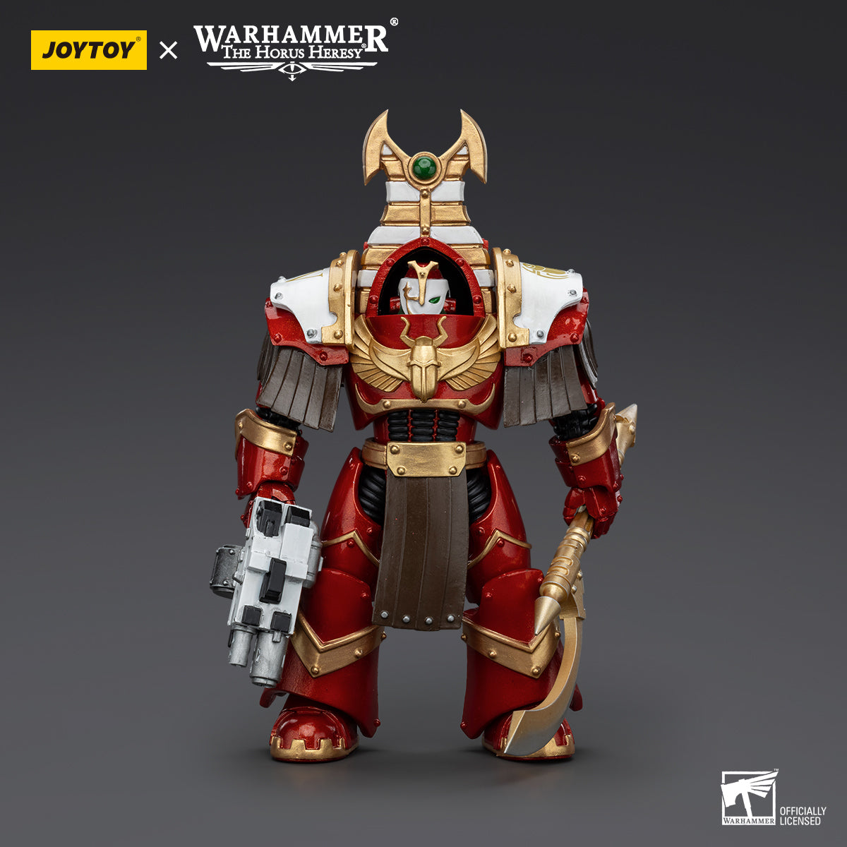 JOYTOY Action Figure 1/18 Thousand Sons Sekhmet Terminator Cabal Sekhmet With Combi-Melta And Achea Force Weapon Model Birthday Gifts 