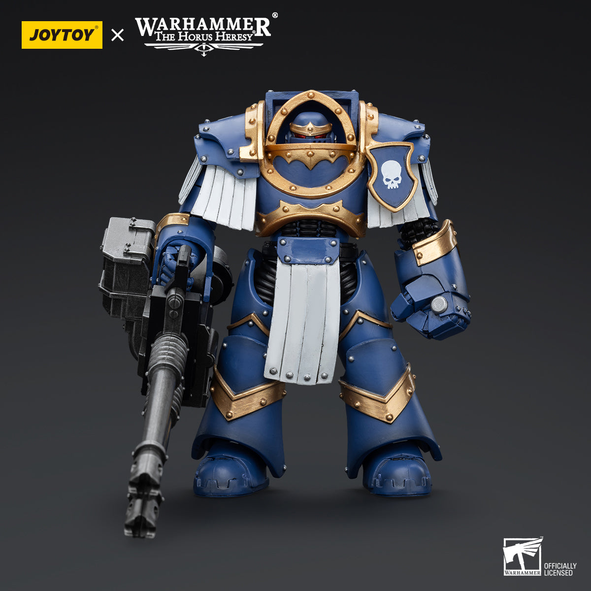 JOYTOY Action Figure 1/18 Uitramarines Cataphractii Terminator Squad Terminator with Reaper Autocannon Model Birthday Gifts 