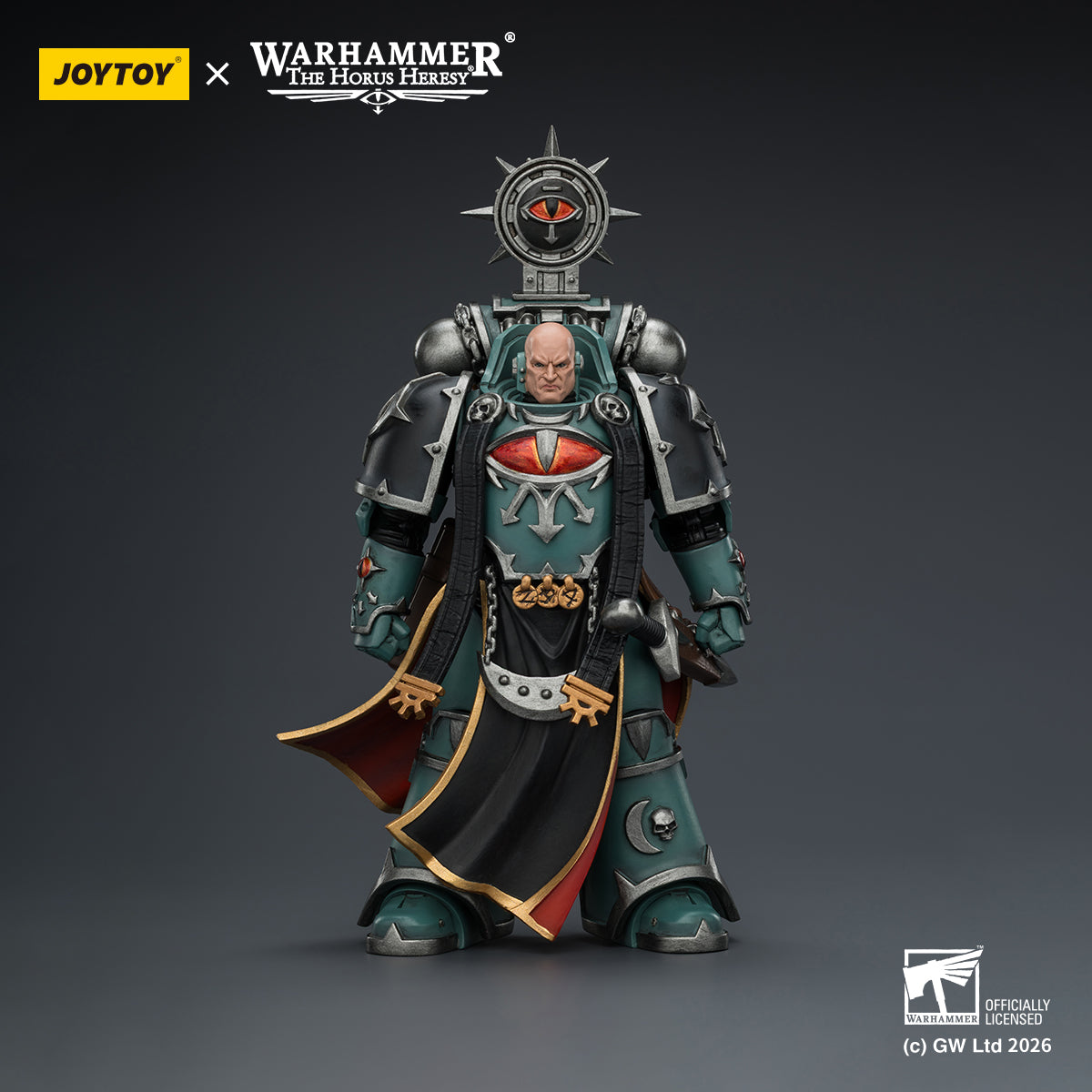 JOYTOY Warhammer Action Figure  Sons of Horus Dark Emissary Consul with Staff of Dark Authority  Collection Model Birthday Gifts