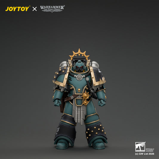 JOYTOY Warhammer "The Horus Heresy"  1/18  STARCRAFT Action Figure  Sons of Horus Herald Consul with Icon of Allegiance, Bolt Pistol and Power Weapon