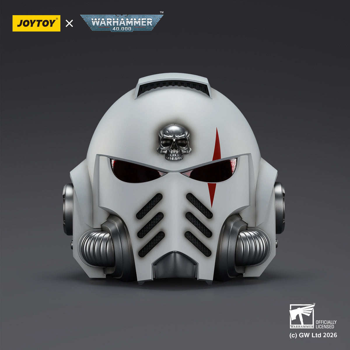 JOYTOY Warhammer 40k  Action Figure 1/1 White Scars MkX Helmet  Assault Anime Military Model Toys JT04094
