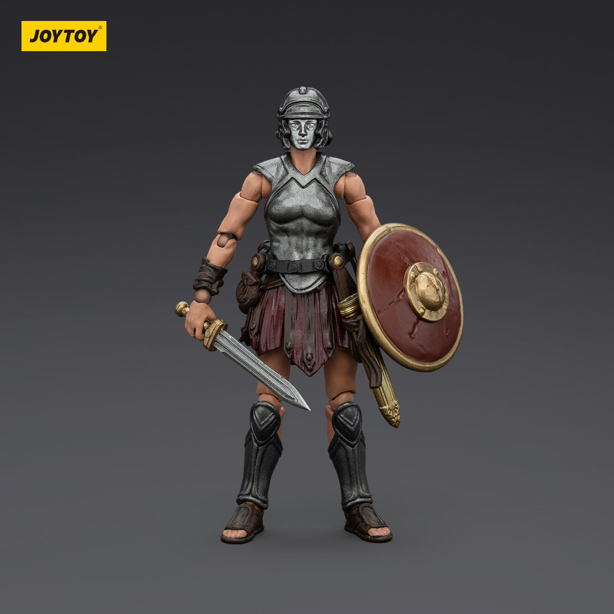 JOYTOY Action Figure 1/18 Roman Republic Legionary Light Infantry Sword and Shield Female Model Birthday Gifts 