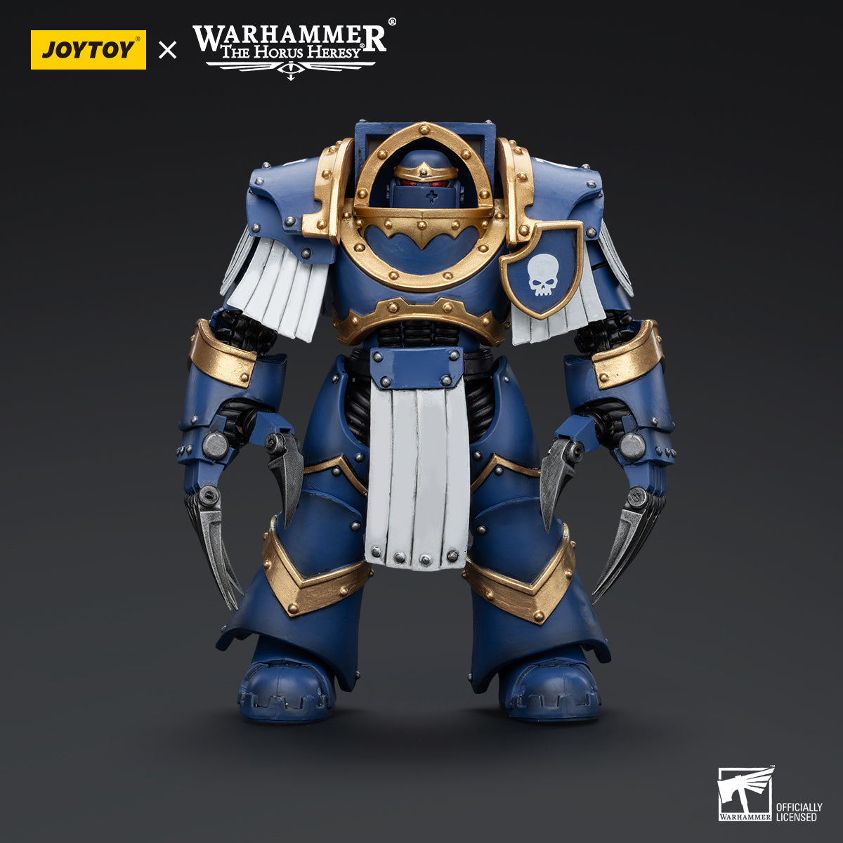JOYTOY Action Figure 1/18 Ultramarines Cataphractii Terminator Squad Terminator with Lightning Claws Model Birthday Gifts 