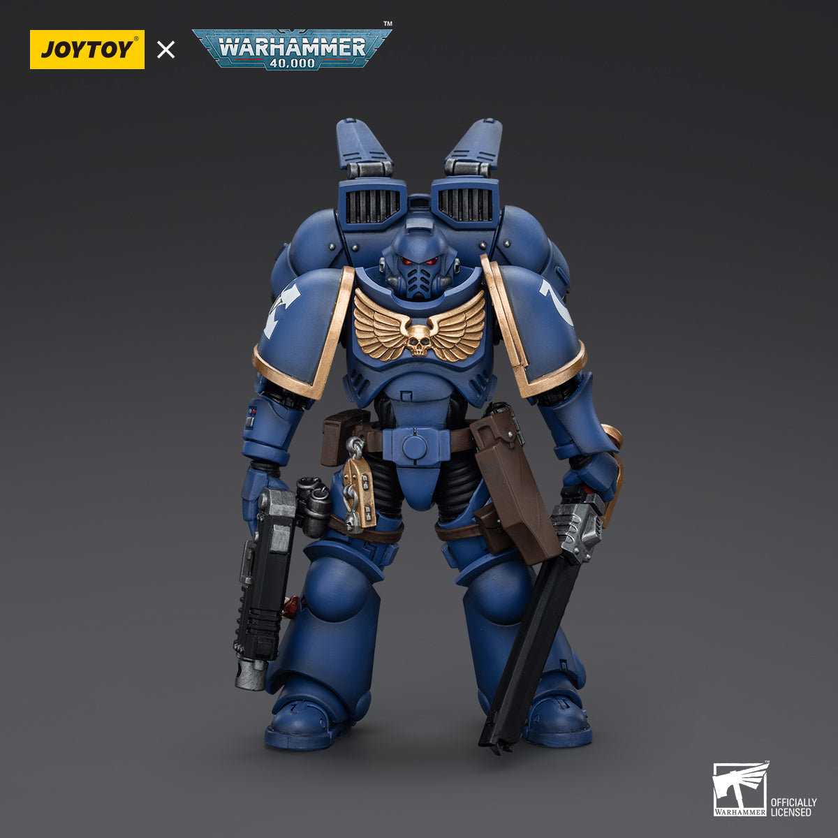 JOYTOY Action Figure 1/18 Ultramarines Jump Pack Intercessors Intercessor 2 Model Birthday Gifts