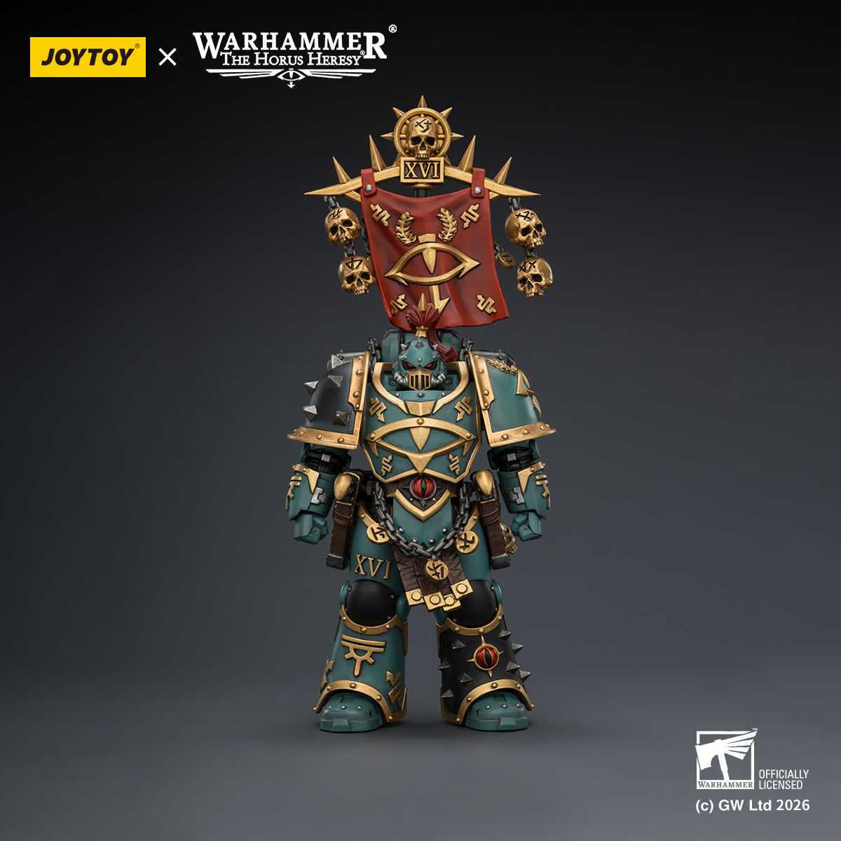 JOYTOY Warhammer Action Figure  Sons of Horus Vheren Ashurhaddon Master of the True Sons, with the Axe Serpentis   Collection Model Birthday Gifts