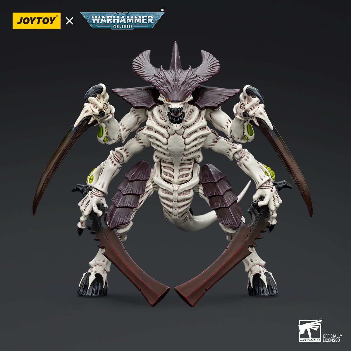 JOYTOY Action Figure 1/18 Tyranids Hive Fleet Leviathan Tyranid Warrior with Boneswords 2 Model Birthday Gifts 