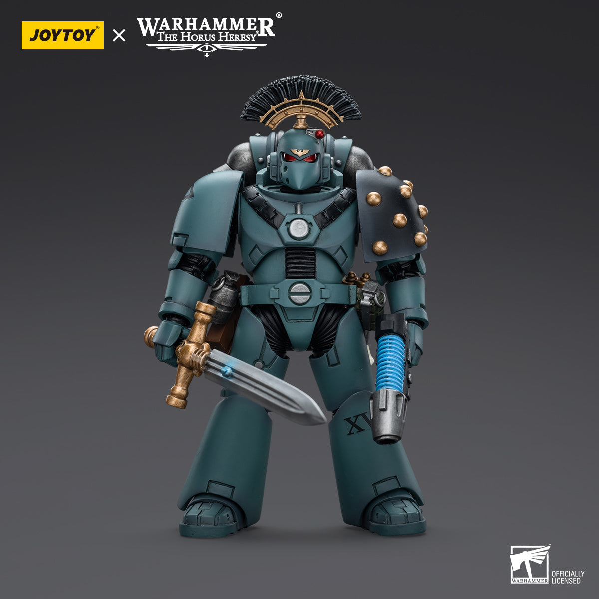 JOYTOY Action Figure 1/18 Sons of Horus MKVI Tactical Squad Sergeant with Power Sword Model Birthday Gifts 