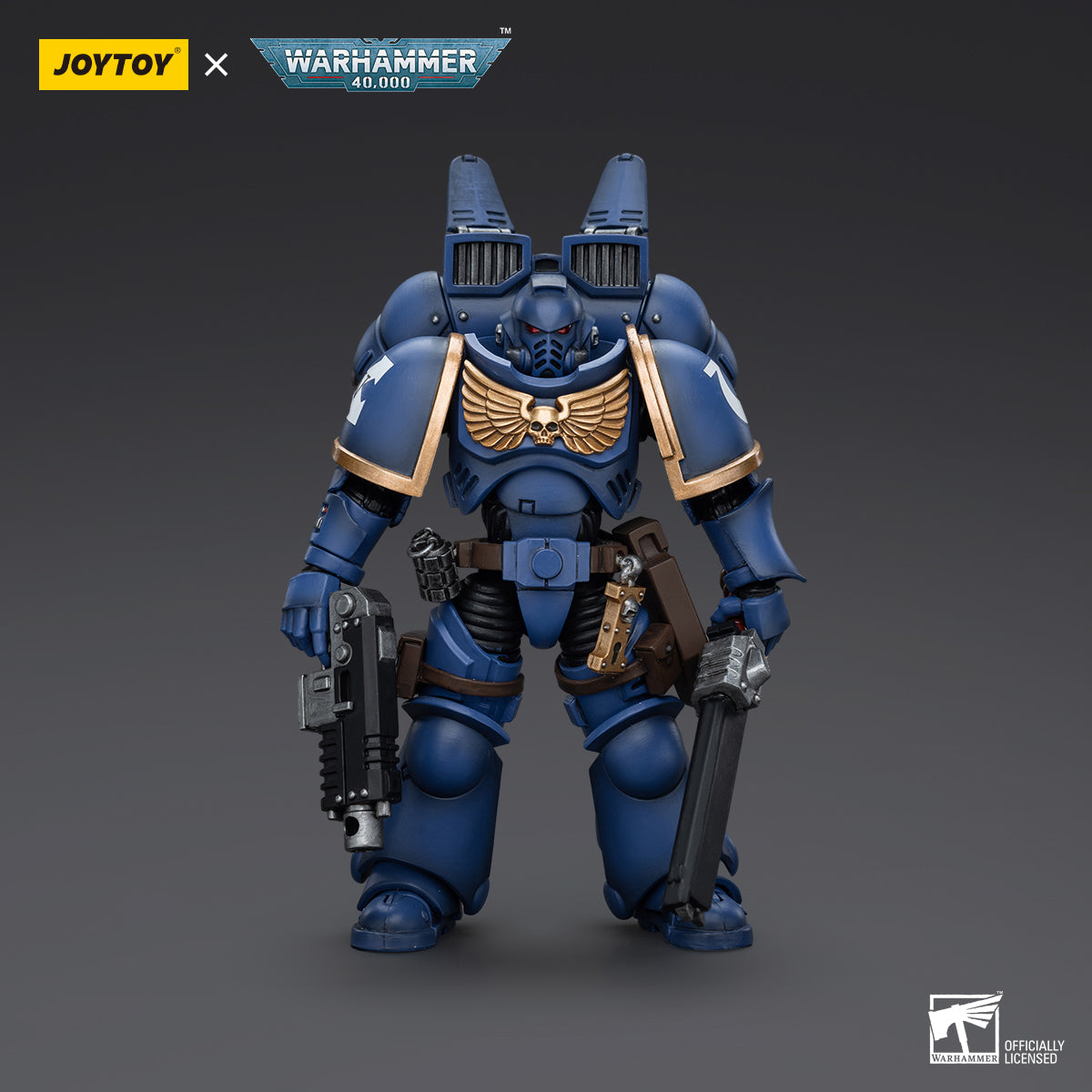JOYTOY Action Figure 1/18Ultramarines Jump Pack Intercessors Intercessor 1 Model Birthday Gifts