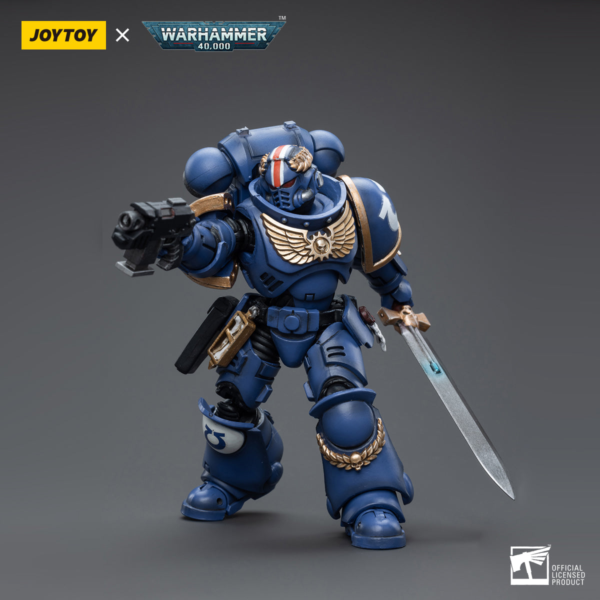 JOYTOY Action Figure 1/18 Ultramarines Primaris Lieutenant Argaranthe Model Birthday Gifts 
