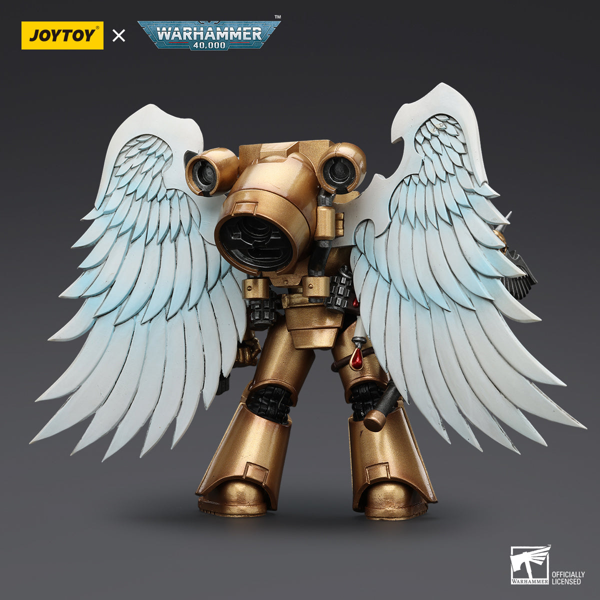 JOYTOY Action Figure 1/18 Blood Angels Sanguinary Guard with Encarmine Ax Model Birthday Gifts 