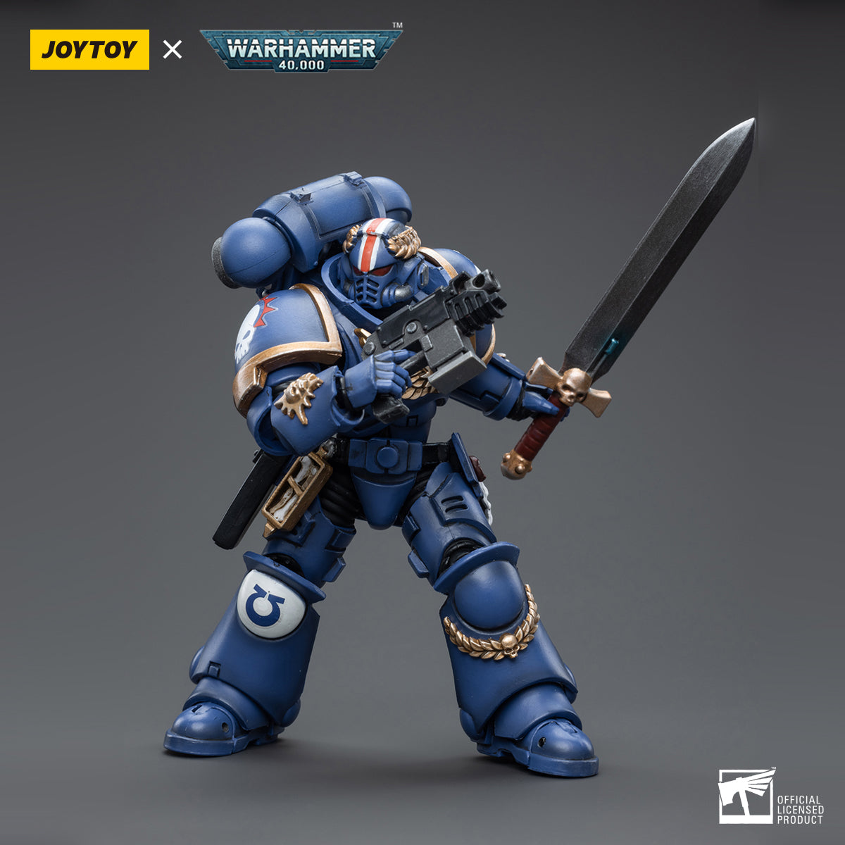 JOYTOY Action Figure 1/18 Ultramarines Primaris Lieutenant Argaranthe Model Birthday Gifts 