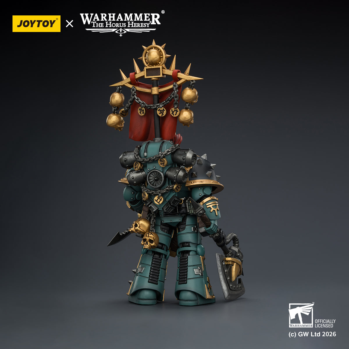 JOYTOY Warhammer Action Figure  Sons of Horus Vheren Ashurhaddon Master of the True Sons, with the Axe Serpentis   Collection Model Birthday Gifts