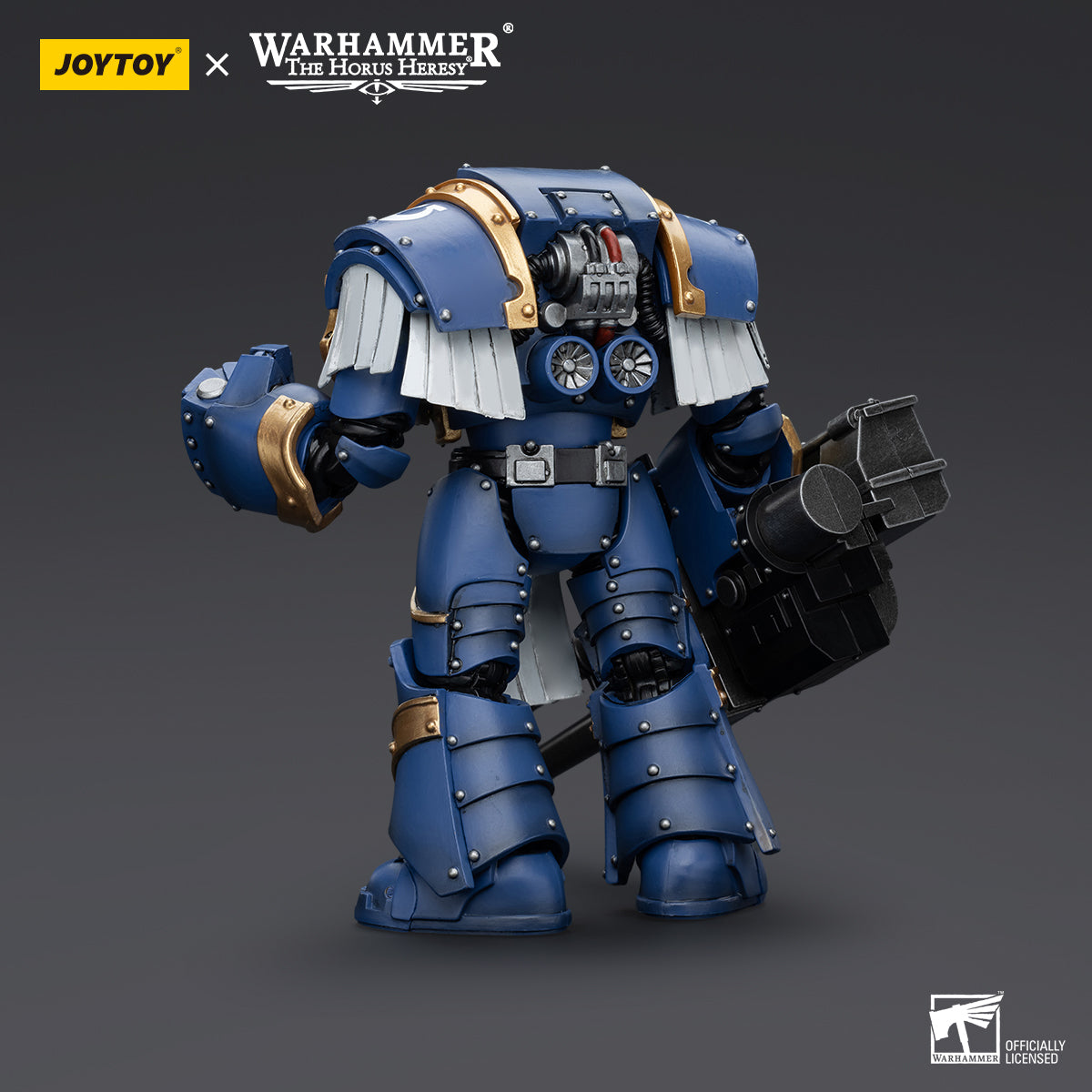 JOYTOY Action Figure 1/18 Uitramarines Cataphractii Terminator Squad Terminator with Reaper Autocannon Model Birthday Gifts 