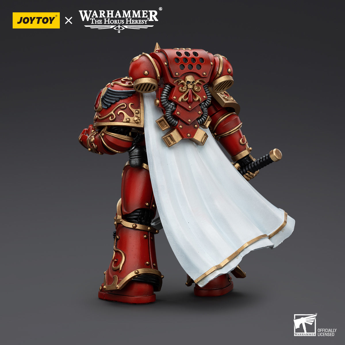 JOYTOY Action Figure 1/18 Blood Angels Legion Praetor with Paragon Blade Model Birthday Gifts 