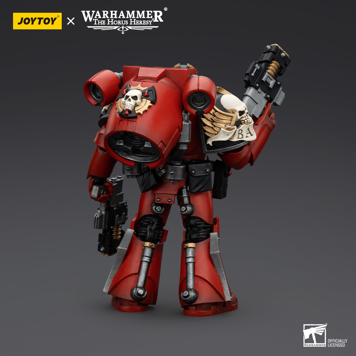JOYTOY Action Figure 1/18 Blood Angels Angel's Tears Squad Arch-Erelim with Volkite Serpentas Model Birthday Gifts 