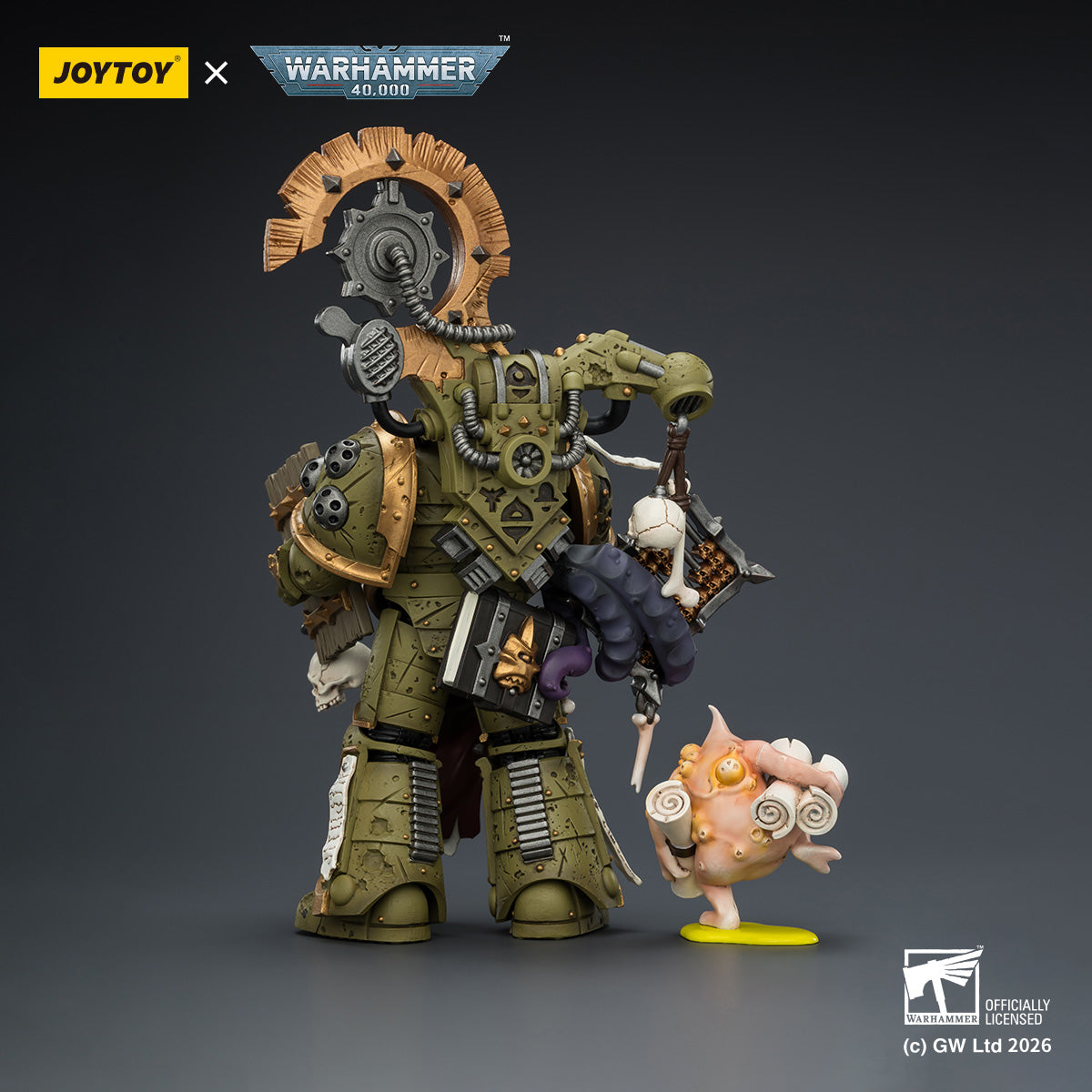 JOYTOY Warhammer 40k Death Guard Tallyman with Plasma Pistol Collection Model Birthday Gifts