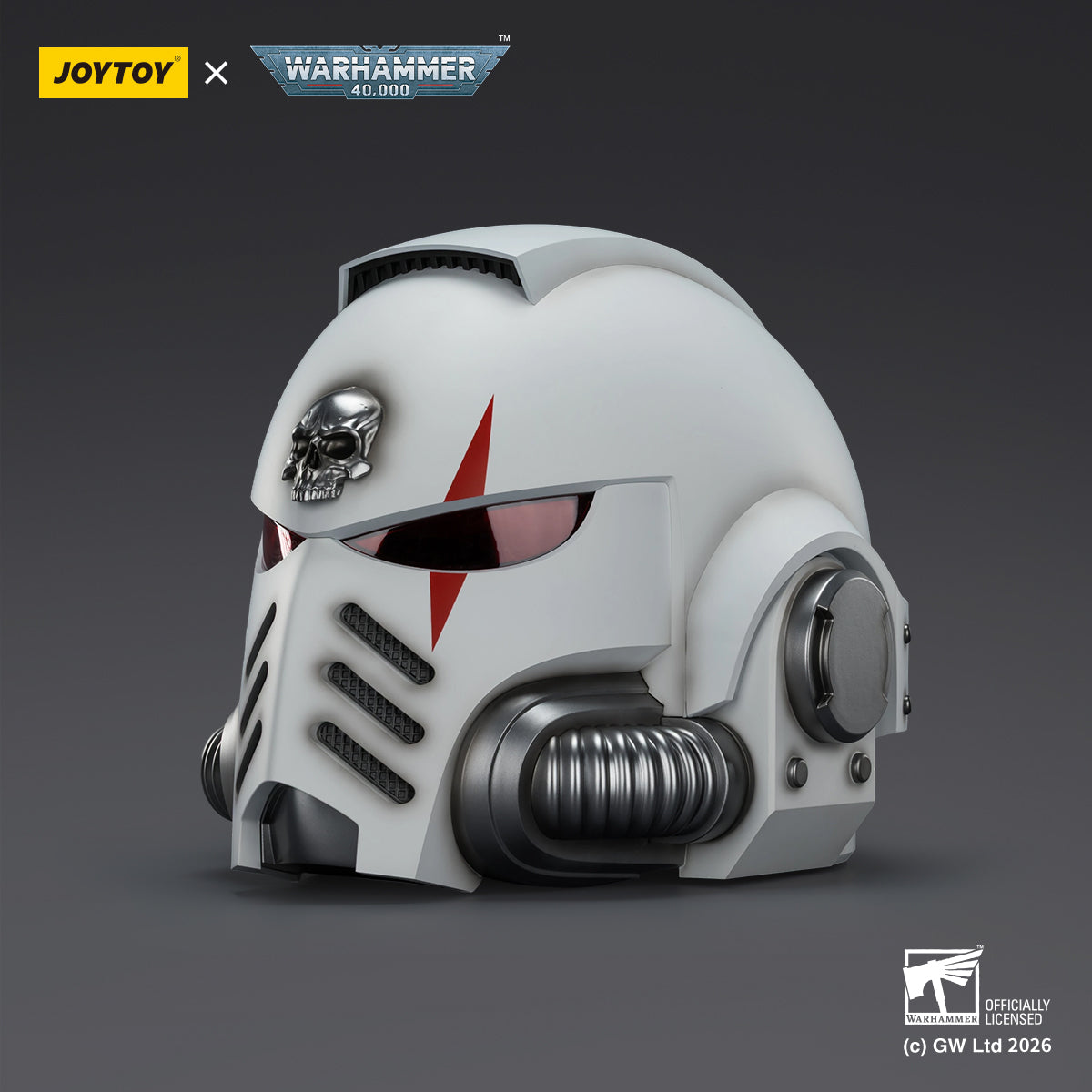 JOYTOY Warhammer 40k  Action Figure 1/1 White Scars MkX Helmet  Assault Anime Military Model Toys JT04094