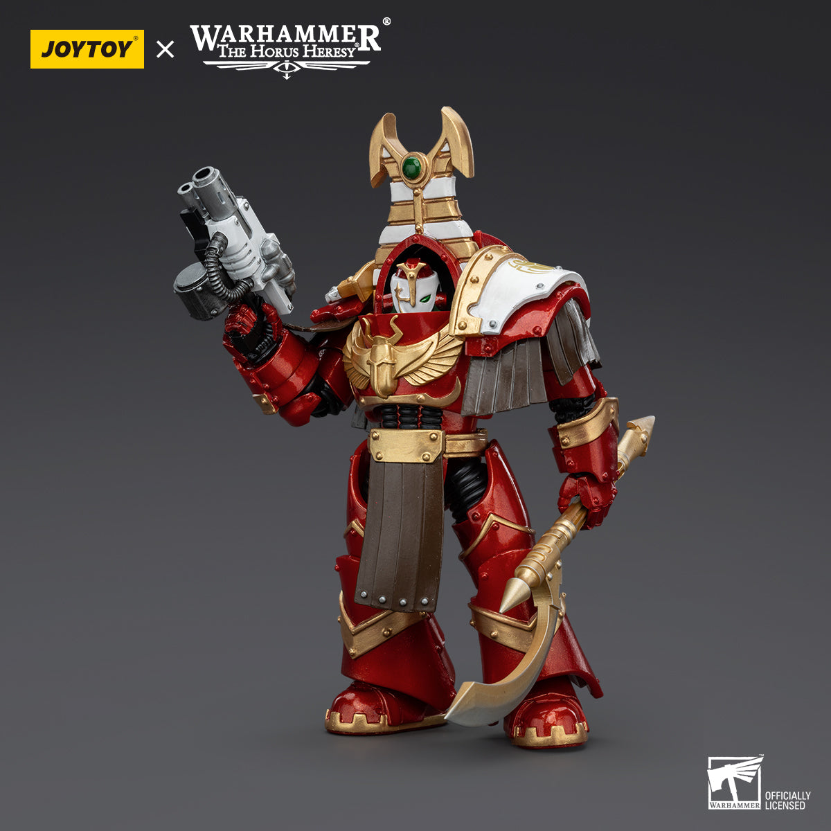 JOYTOY Action Figure 1/18 Thousand Sons Sekhmet Terminator Cabal Sekhmet With Combi-Melta And Achea Force Weapon Model Birthday Gifts 