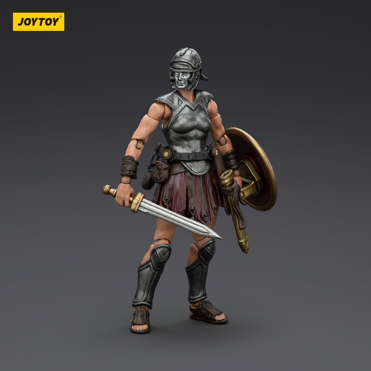 JOYTOY Action Figure 1/18 Roman Republic Legionary Light Infantry Sword and Shield Female Model Birthday Gifts 
