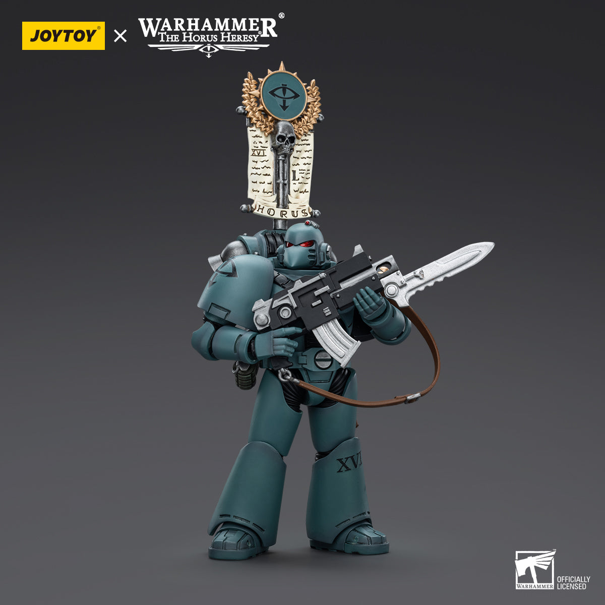 JOYTOY Action Figure 1/18 Sons of Horus MKVI Tactical Squad Legionary with Legion Vexilla Model Birthday Gifts 