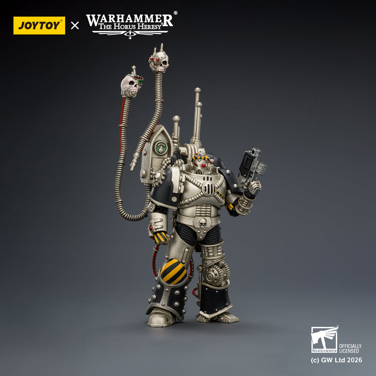JOYTOY Warhammer Action Figure Iron Warriors Legion Praevian with Bolt Pistol Collection Model Birthday Gifts