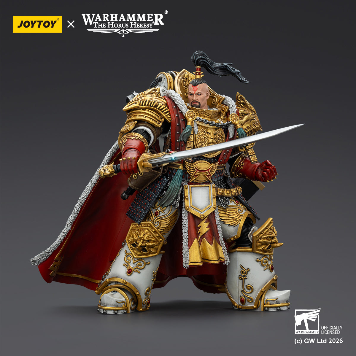 JOYTOY 1/18 Warhammer The Horus Heresy Action Figure White Scars Jaghatai Khan Primarch of the Vth Legion