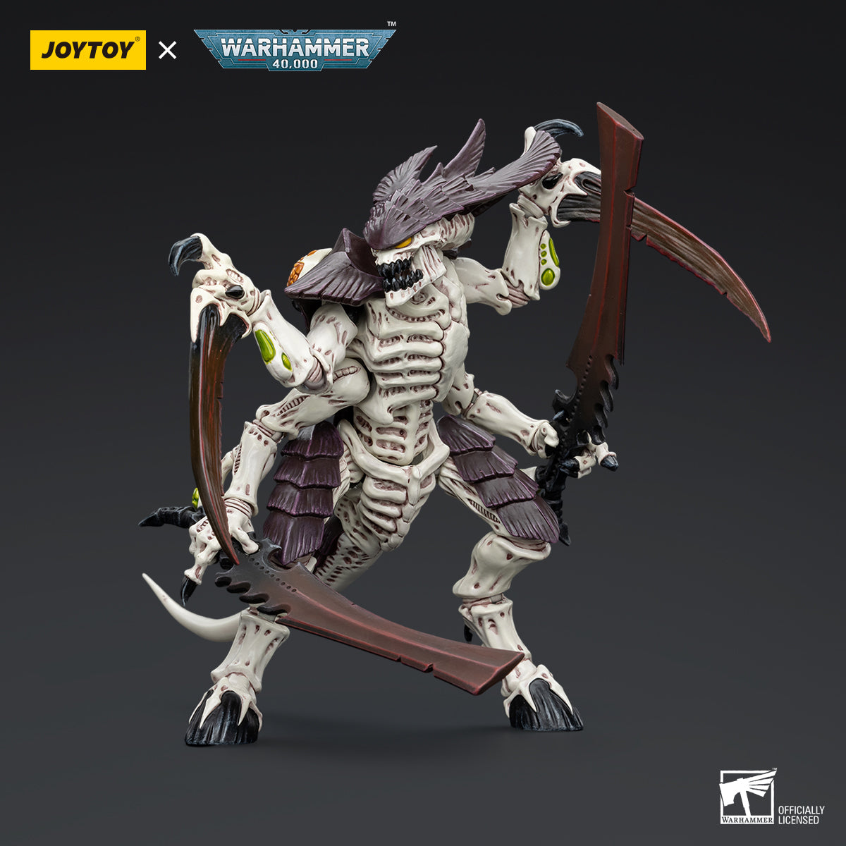 JOYTOY Action Figure 1/18 Tyranids Hive Fleet Leviathan Tyranid Warrior with Boneswords 2 Model Birthday Gifts 