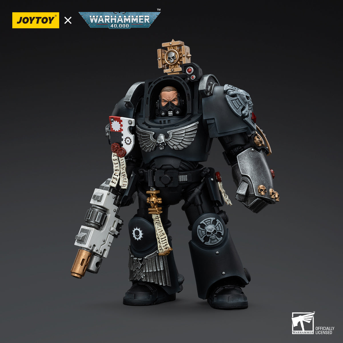 JOYTOY Action Figure 1/18 Iron Hands Captain in Terminator Armour Model Birthday Gifts