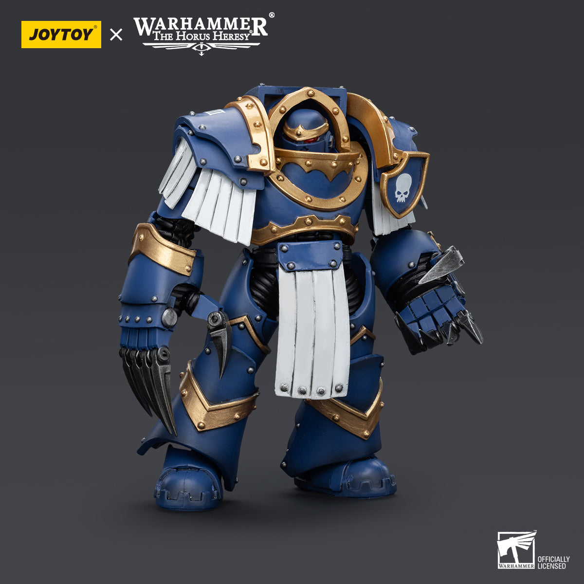 JOYTOY Action Figure 1/18 Ultramarines Cataphractii Terminator Squad Terminator with Lightning Claws Model Birthday Gifts 