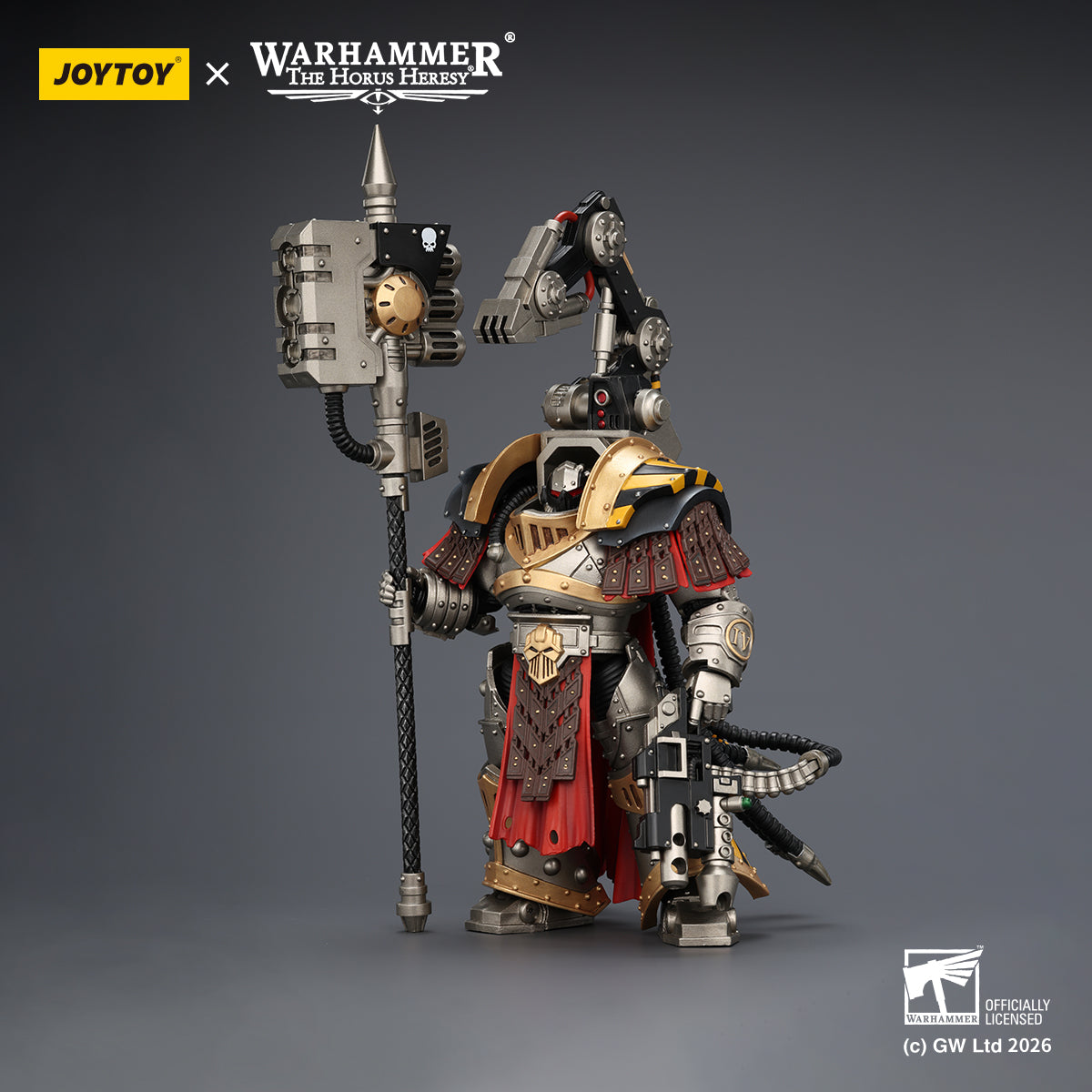 JOYTOY Warhammer Action Figure Iron Warriors Warsmithwith  Graviton Crusher Hammer Collection Model Birthday Gifts